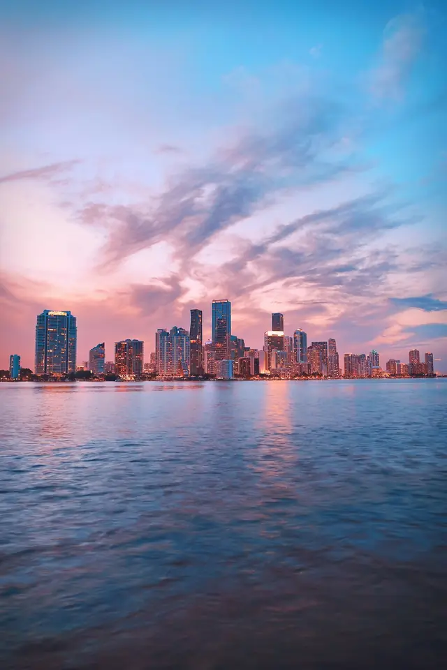 Miami high-rises along the water